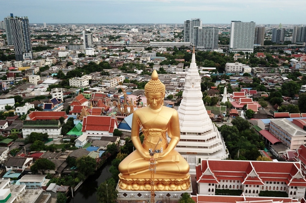 Massive 69 Metre Tall Buddha Statue Nears Completion in Bangkok