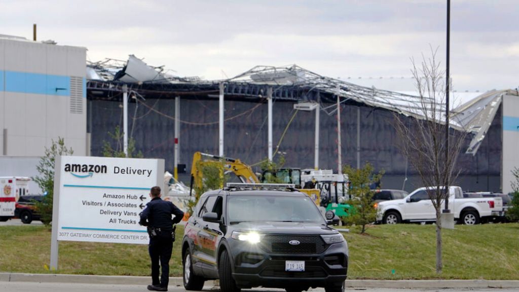 Two Dead After Amazon Warehouse Roof Collapses in Illinois
