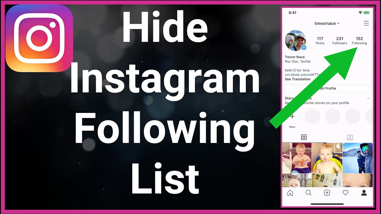 Can you hide who you follow on Instagram?