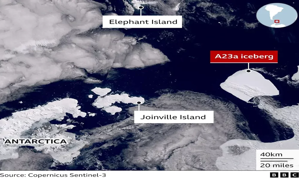 The World's Biggest Antarctic Iceberg A23a Is On The Move After 30 ...