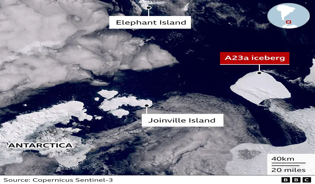 The World's Biggest Antarctic Iceberg A23a Is On The Move After 30 ...