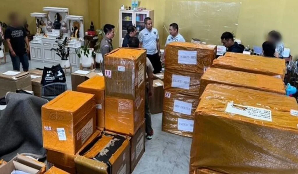 Thai Authorities Seize 80,000 Illegal E-Cigarettes Valued at 17 Million Baht in Major Raid