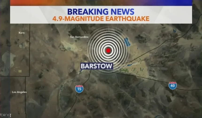 A 4.9 Magnitude Earthquake Shakes Southern California