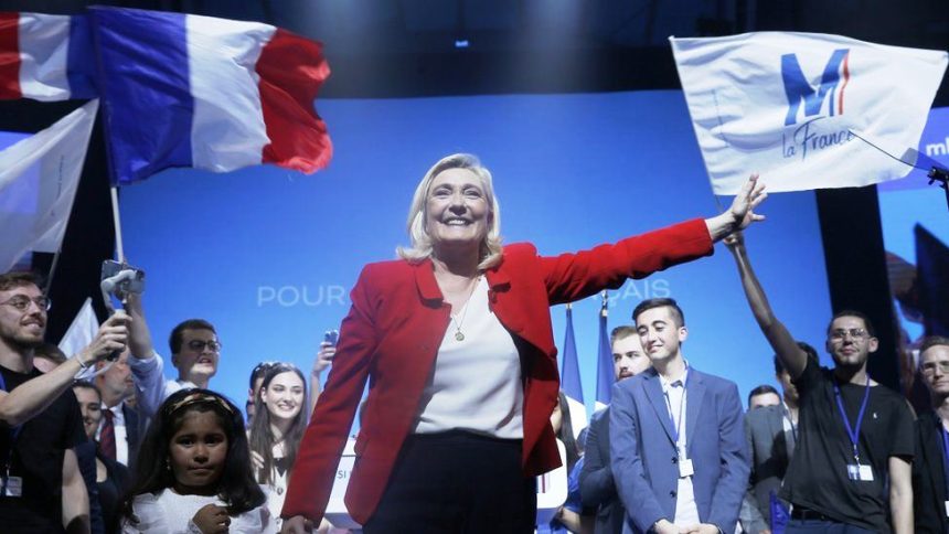 Marine Le Pen's far-right National Rally (RN) party scored historic gains in France