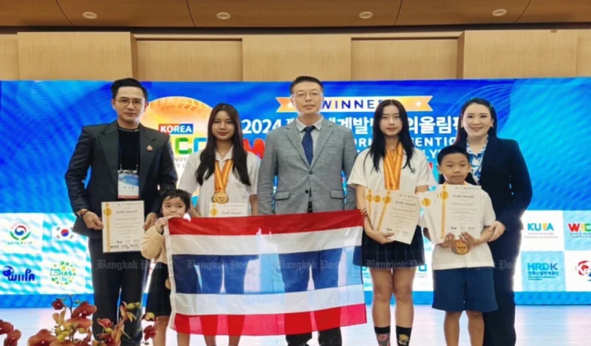 Thai Students Win Gold and Silver at World Invention Creativity Olympics 2024