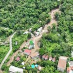 A landslide caused by heavy rain struck the Kata area in Phuket on Friday