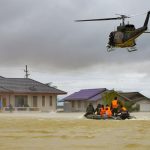 Helicopter drops supplies in Chiang Rai Province - MCOT Image