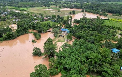 Ngao River Overflows its Banks