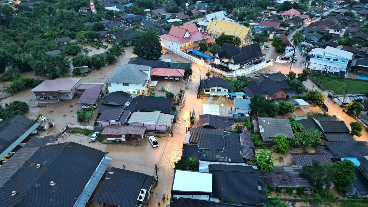 Flooding in Wiang Pa Pao District Chiang Rai 