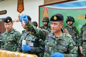 Maj. Gen. Prawat Phopsuwan, the commander of the Pha Muang Task Force