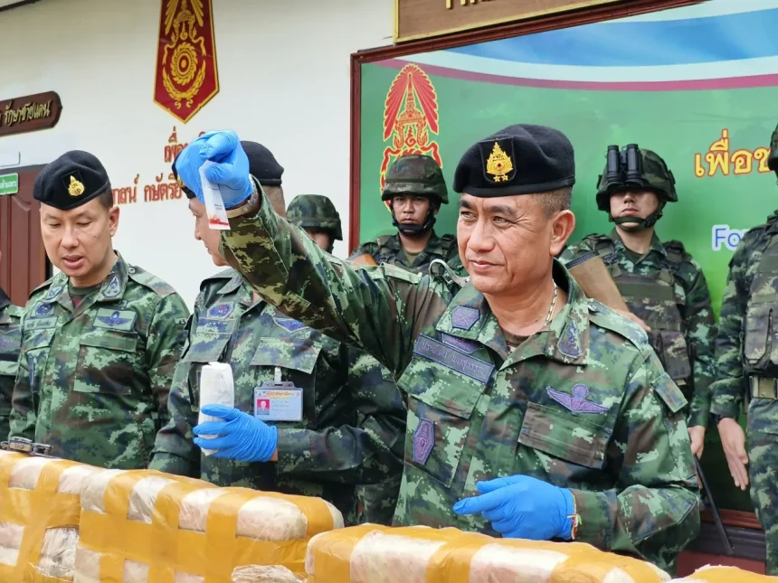 Maj. Gen. Prawat Phopsuwan, the commander of the Pha Muang Task Force