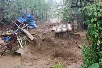 Flash Floods Destroy Karen Village Homes in Chiang Rai's Wiang Pa Pao District