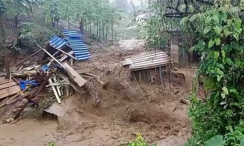 Flash Floods Destroy Karen Village Homes in Chiang Rai's Wiang Pa Pao District