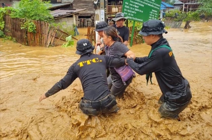 Flooding in Mae Sai Chiang Rai