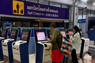 Passengers check in a Mae Fah Luang Chiang Rai Airport - CTN Image