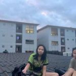 Students on Dormitory Roof at Phayao University