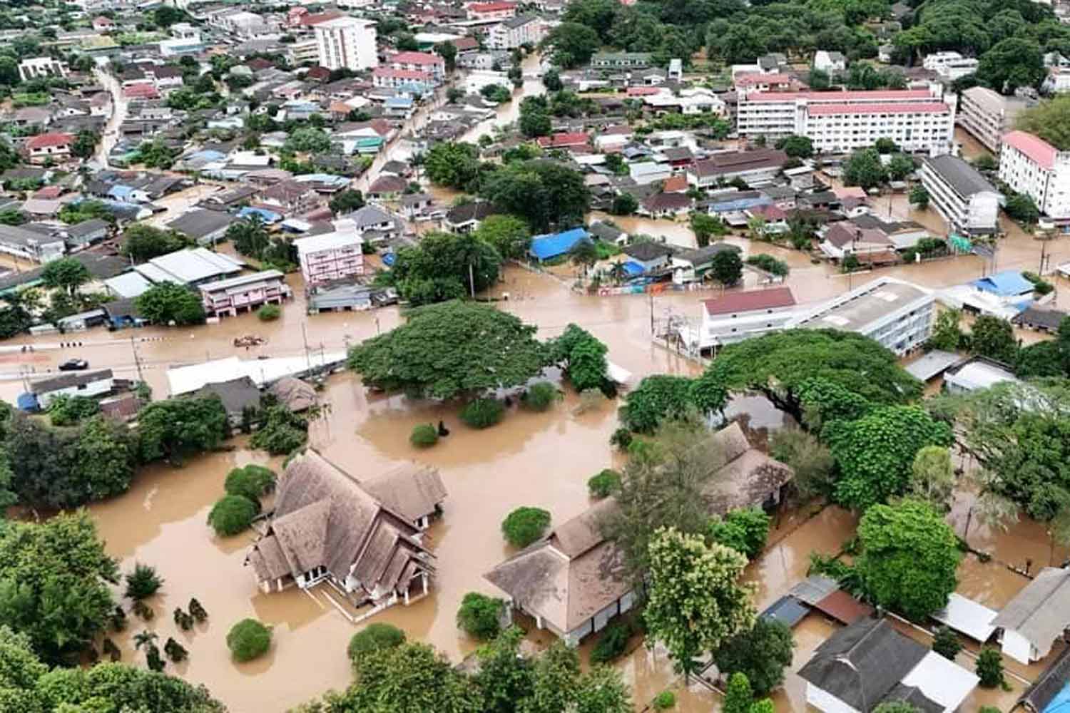 Chiang Rai City Flooded