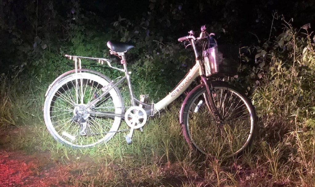 bicycle left by the Belgian tourist near the Mae Yen waterfall in Pai,