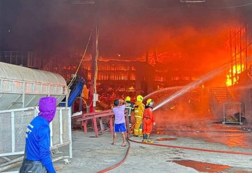 Logan Factory Fire Chiang Rai