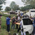 Passenger van crash