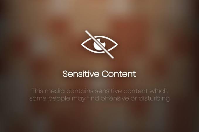 sensitive content