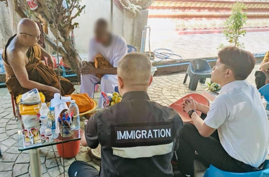 Monk arrested Chiang Rai