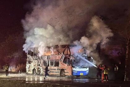 Passenger Bus Fire Lampang