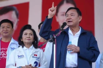 Thaksin Shinawatra campaigns for Pheu Thai Party before Chiang Rai Provincial Administrative Organization election