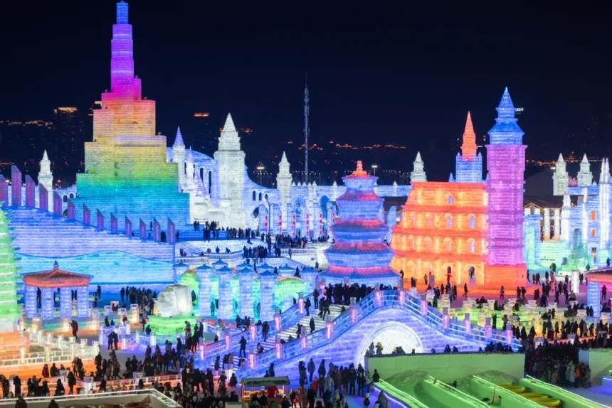 China's "Ice City" in Heilongjiang Province