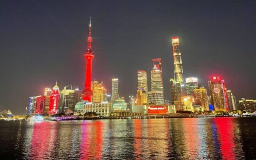 Shanghai's Oriental Pearl Tower and Shanghai Tower