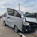 Passenger van crash