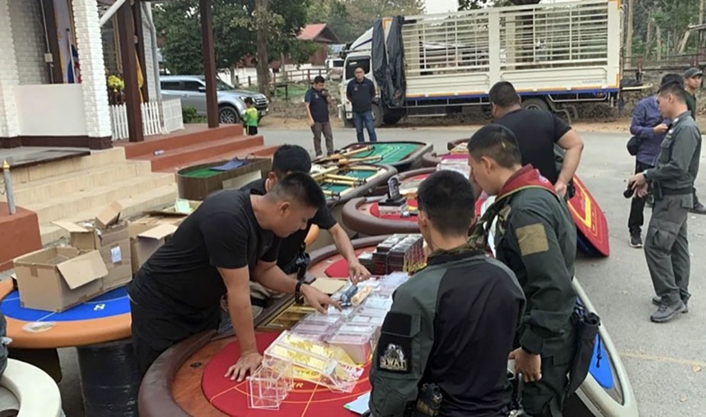 Thailand’s Border Patrol seizes a truck full of casino gear destined for Myanmar