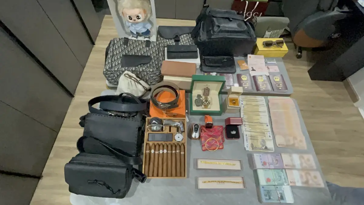 police also seized evidence worth 15 million baht