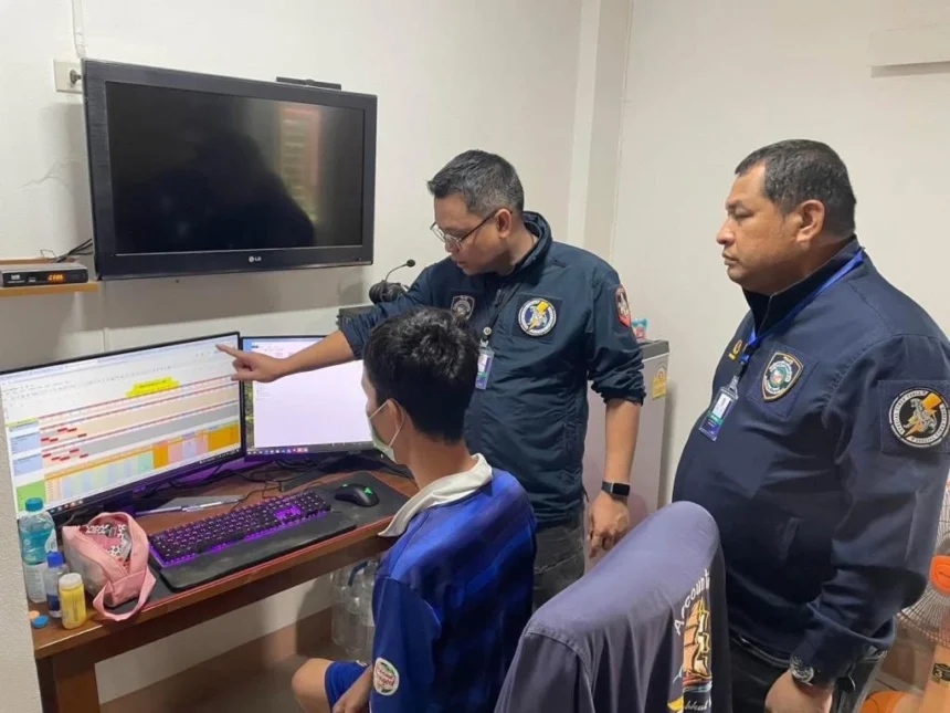 Cyber Police Shut Down Online Gambling Operations in Chiang Rai