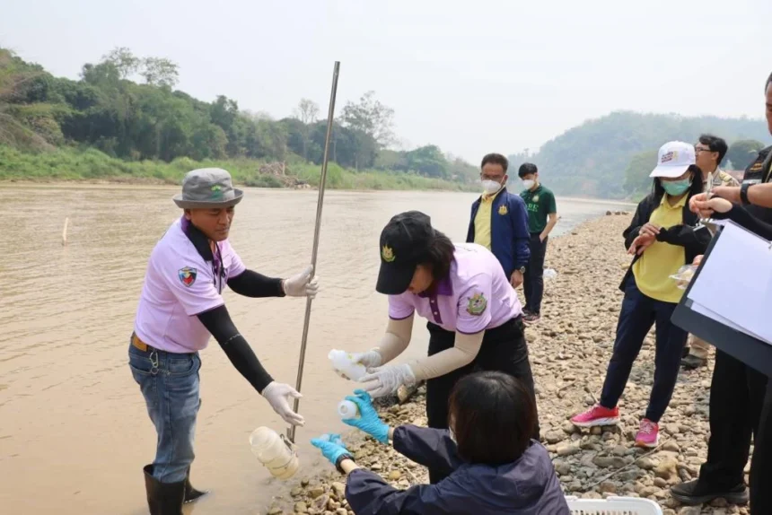 Pollution Control Department Inspects Kok River in Chiang Rai