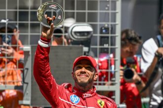 Lewis Hamilton takes first win for Ferrari in sprint race at Chinese Grand Prix