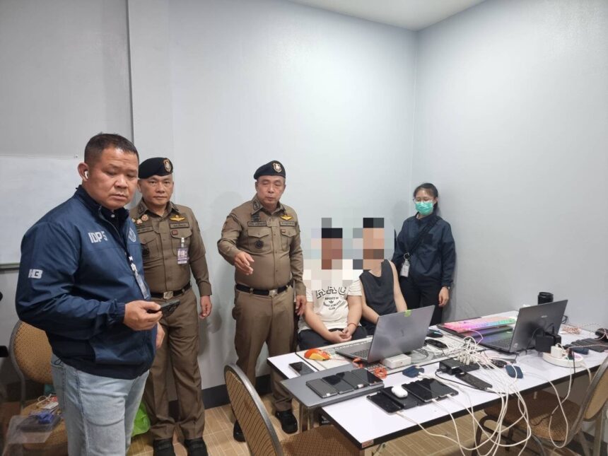 Police Take Down a Chinese Scam Network in Bandu Chiang Rai